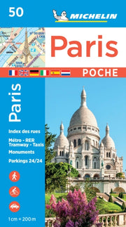 Paris Pocket Michelin City Plan 50