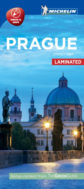 Prague Citymap Laminated
