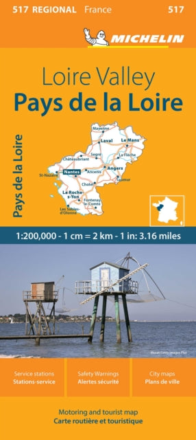 Pays De La Loire Michelin Map 517