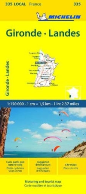 Gironde Landes Michelin Local Map 335