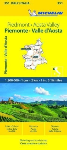 Piemonte Va Michelin Local Map 351
