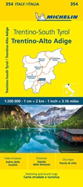 Trentino Michelin Local Map 354