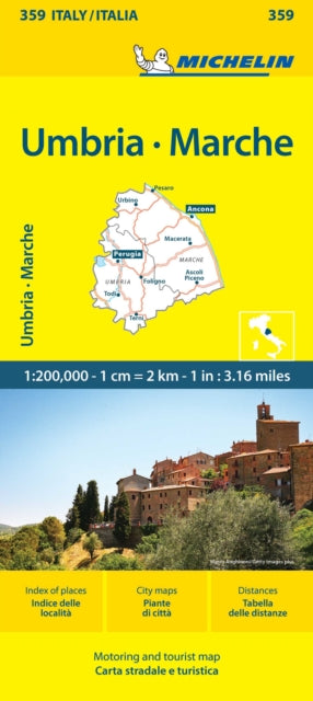 Marche & Umbria Michelin Local Map 359
