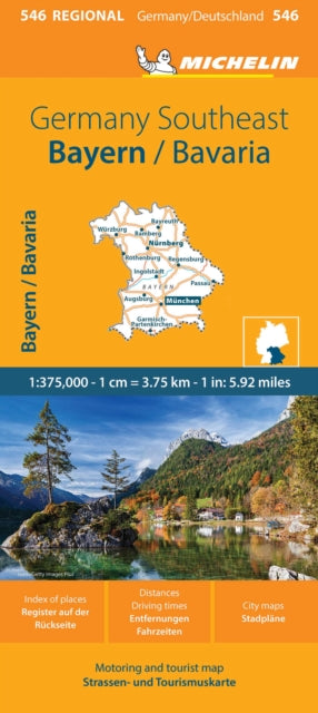 Germany Southeast Bavaria Map 546