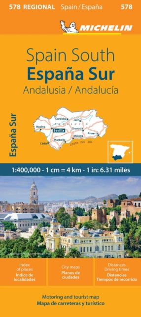 Andalucia Michelin Regional Map 578