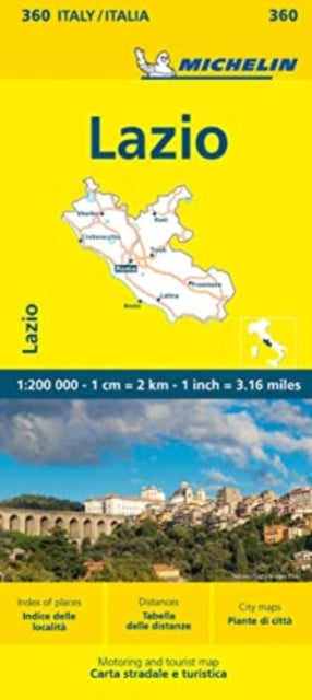 Lazio Michelin Local Map 360