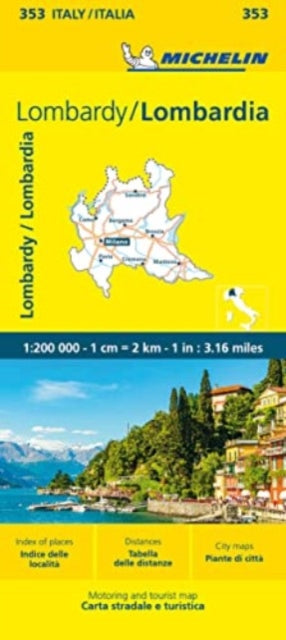 Lombardia Michelin Local Map 353