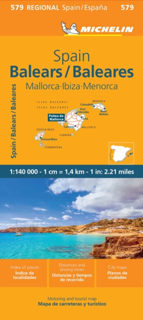 Balears Michelin Regional Map 579