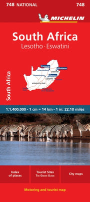 South Africa National Map 748 By Michelin