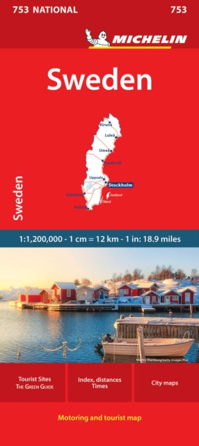 Sweden Michelin National Map 753