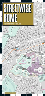 Streetwise Rome Map Laminated By Michelin
