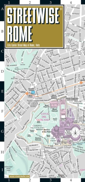 Streetwise Rome Map Laminated By Michelin