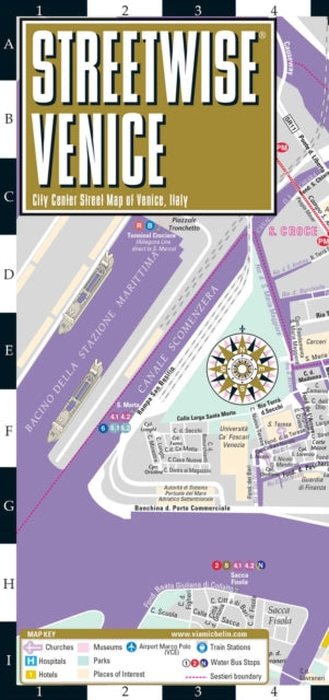 Streetwise Venice Map Laminated