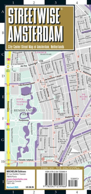 Streetwise Amsterdam Map Laminated
