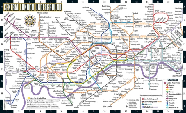 Streetwise London Underground Map Lamina