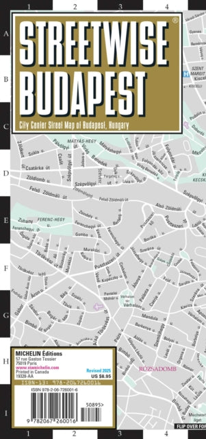 Streetwise Budapest Map Laminated