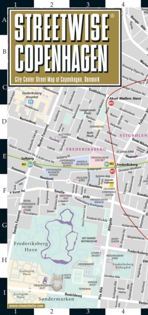 Streetwise Copenhagen Map Laminated