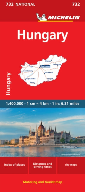 Hungary Michelin National Map 732 By Michelin