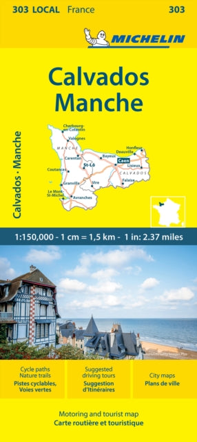 Calvados Manche Mich Local Map 303
