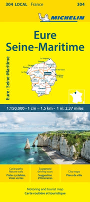 Eure Seine Maritime Michelin Local Map 3