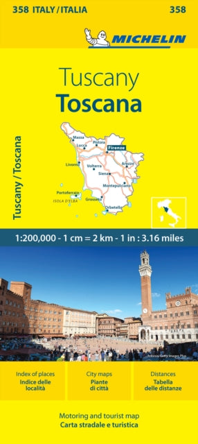 Toscana Michelin Local Map 358