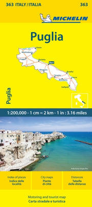 Puglia Michelin Local Map 363