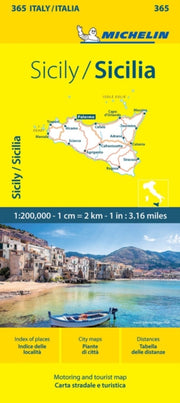 Sicily Michelin Local Map 365