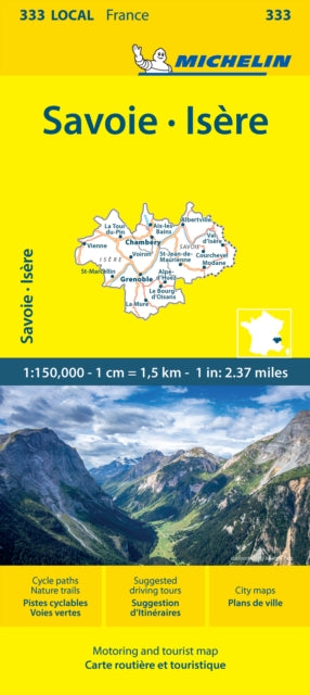 Isere Savoie Michelin Local Map 333