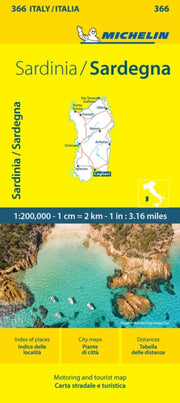 Sardinia Michelin Local Map 366