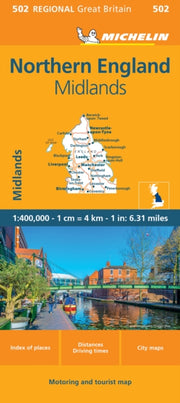 Northern England Michel Regional Map 502