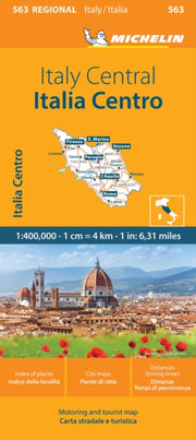 Italy Centre Michelin Regional Map 563