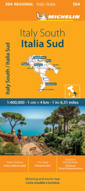 Italy South Michelin Regional Map 564 By <![cdata[]]>
