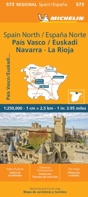 Pais Vasco Navarra La Rioja Michelin Map