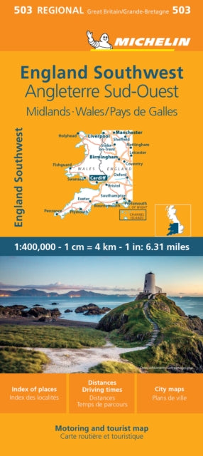 Wales Michelin Regional Map 503