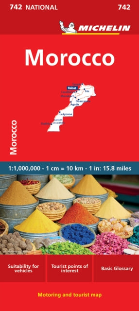 Morocco Michelin National Map 742