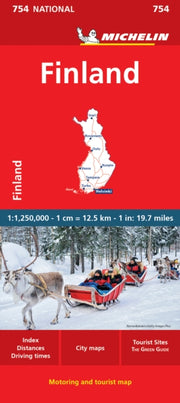Finland Michelin National Map 754