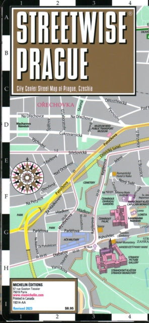 Streetwise Prague Map Czech Republi