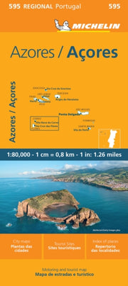 Azores Michelin Regional Map 595