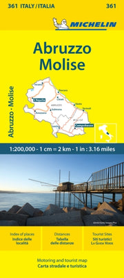 Abruzzo & Molise Michelin Local Map 361