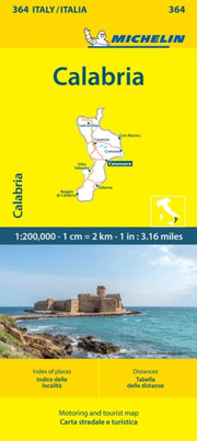Calabria Michelin Local Map 364