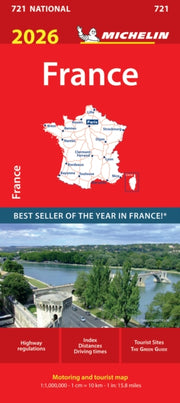 France 2026 Michelin National Map