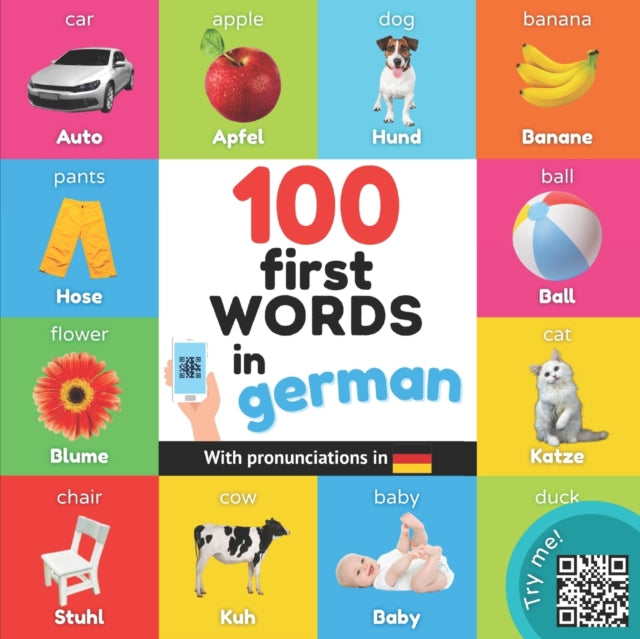100 First Words In German: Bilingual Pic By Yukibooks