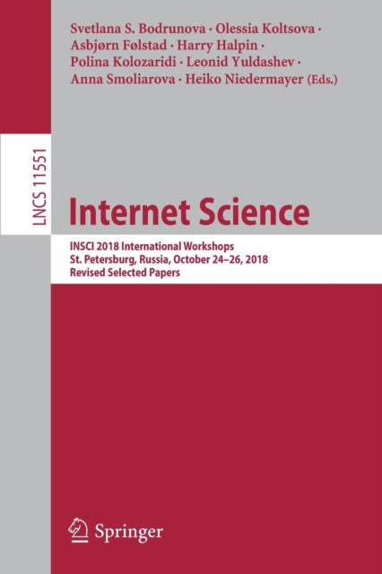 Internet Science : Insci 2018 Internatio