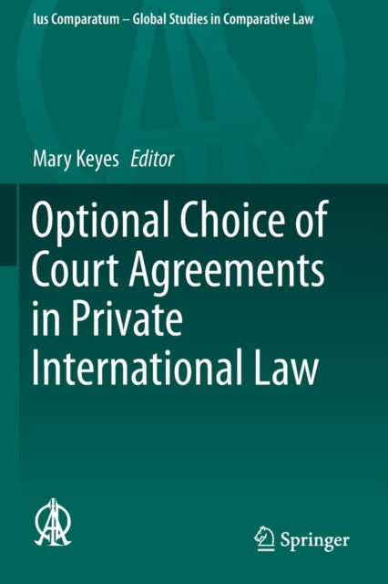 Optional Choice Of Court Agreements In P By Keyes, Mary