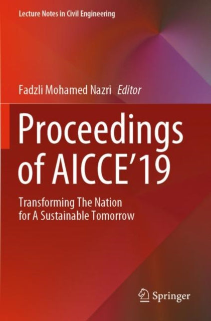 Proceedings Of Aicce19 By Mohamed Nazri, Fadzl