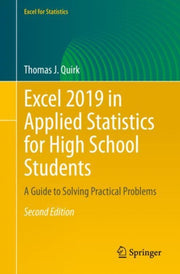 Excel 2019 In Applied Statistics For Hig