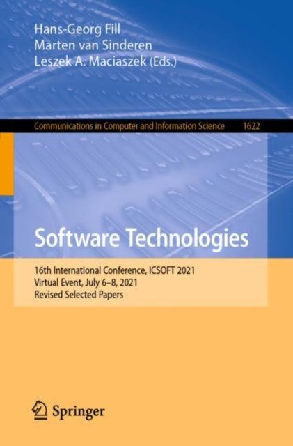 Software Technologies : 16th Internation