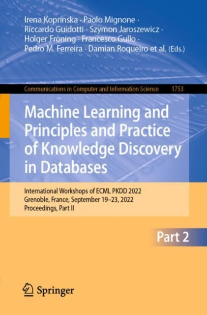 Machine Learning And Principles And Prac
