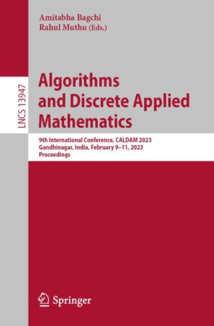 Algorithms And Discrete Applied Mathemat