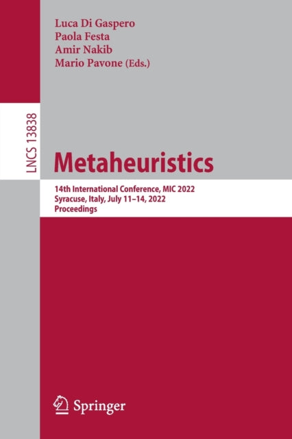 Metaheuristics : 14th International Conf